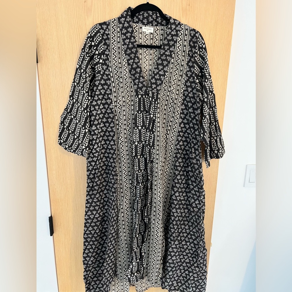 Unique print long dress